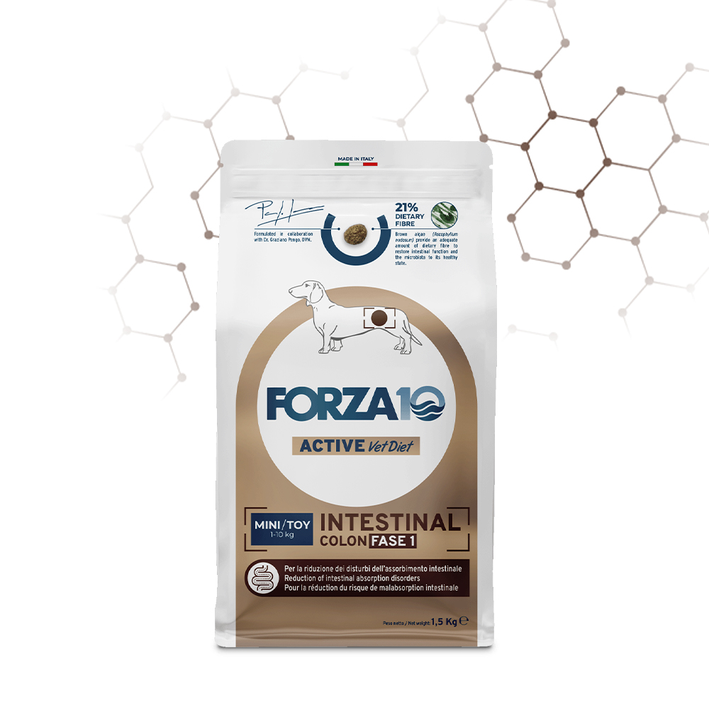 Forza 10 Active Vet Diet Dog Adult Mini&Toy Intestinal Colon Fase 1 1,5kg