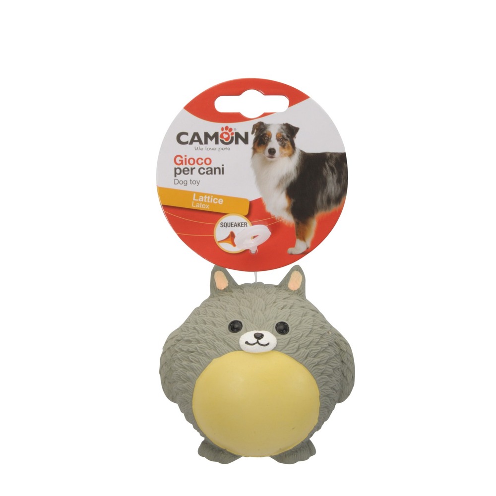 Camon Cincillà in lattice con squeaker 9 cm