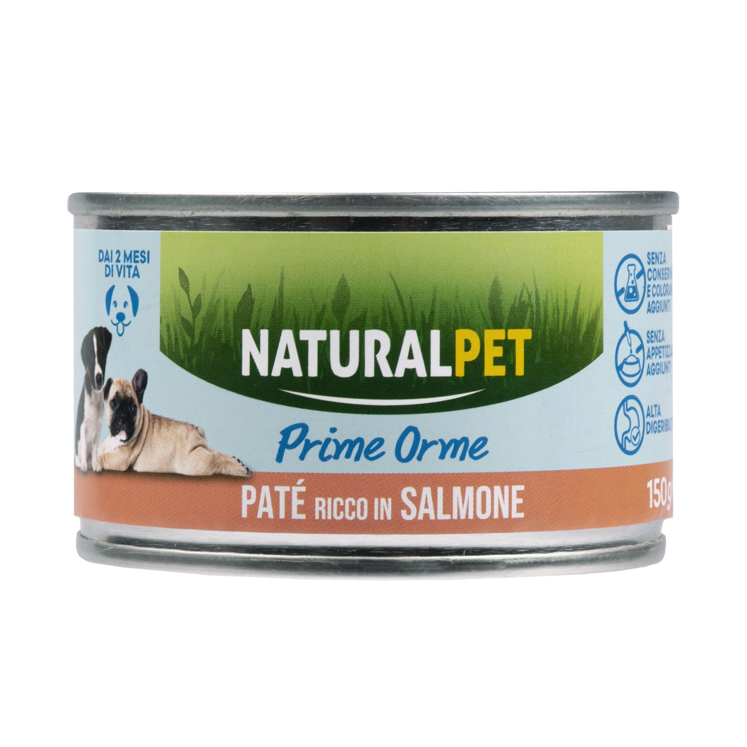 Naturalpet Prime Orme Puppy Paté ricco in Salmone 150gr