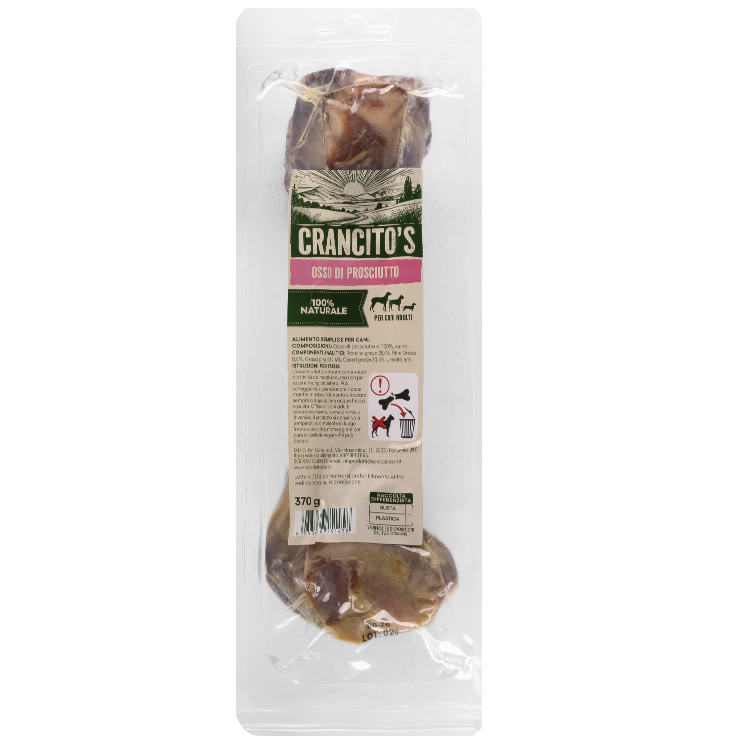 Crancito's Dog Osso di Prosciutto 370gr img