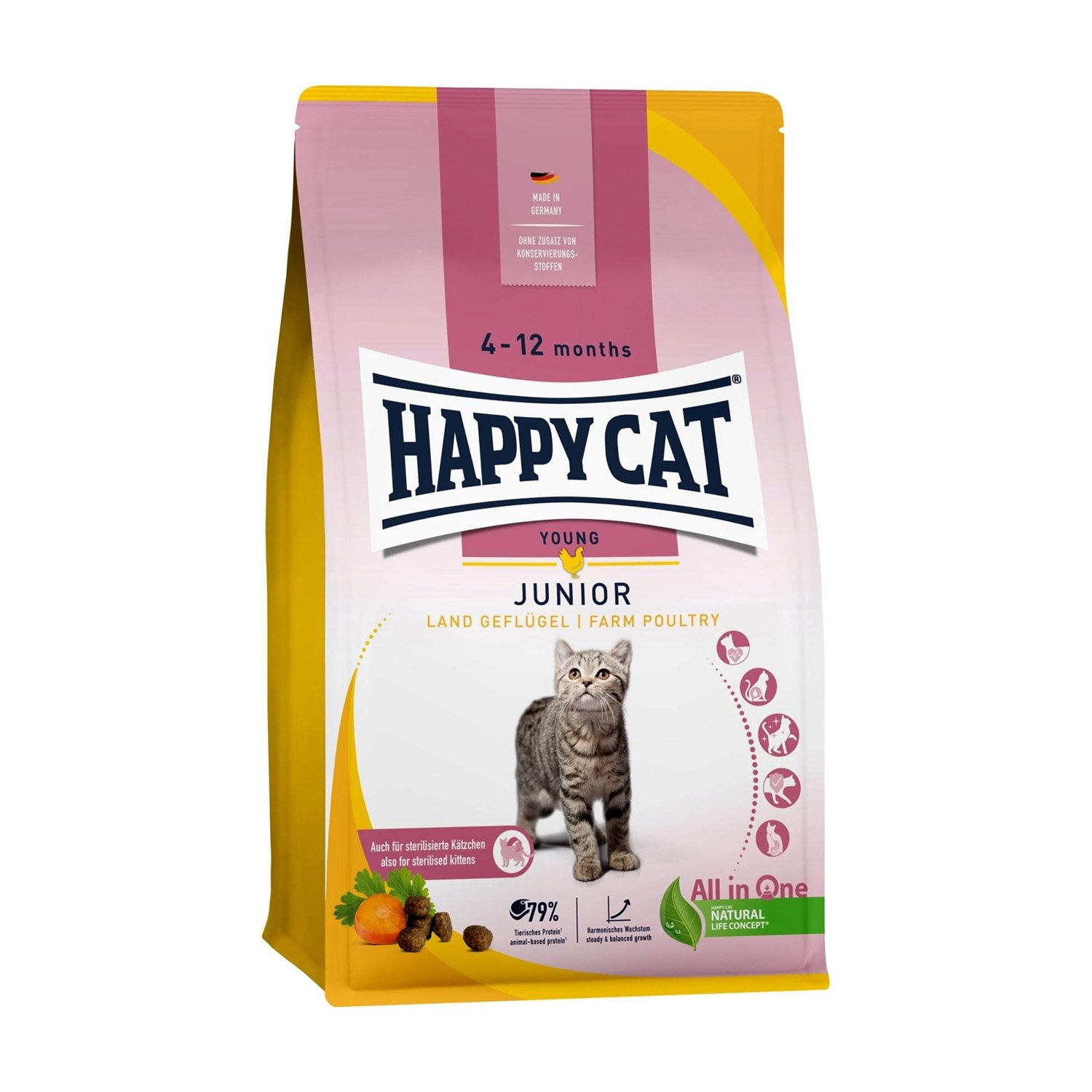 Happy Cat Young Junior Pollame 1,3 kg