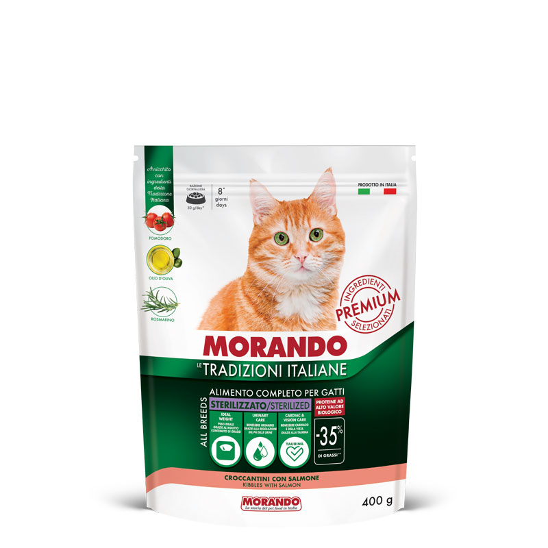 Morando Tradizioni Italiane Cat Adult Steril con Salmone 400gr