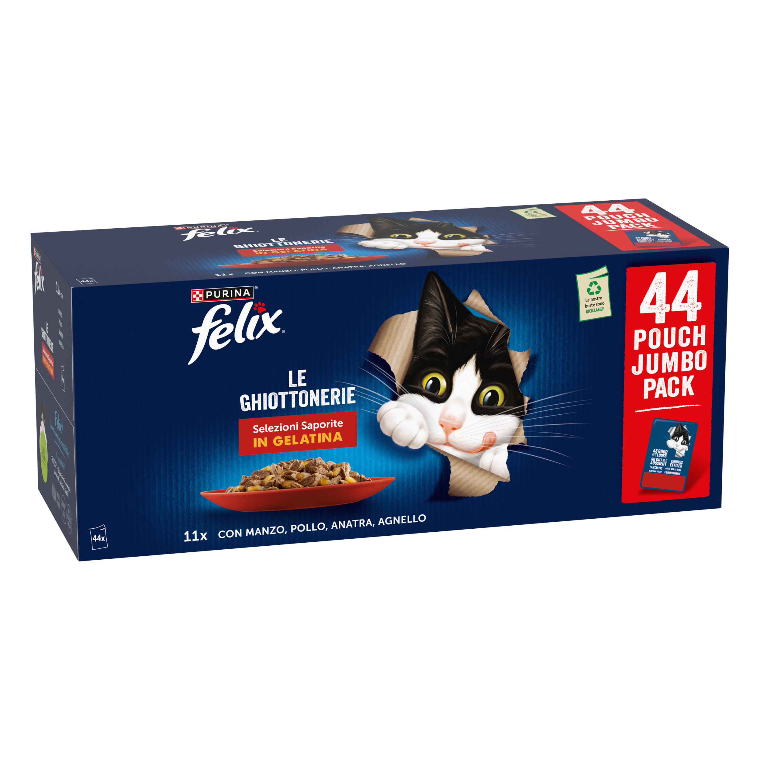 Felix Le Ghiottonerie Selezioni Saporite in gelatina 44x85 gr