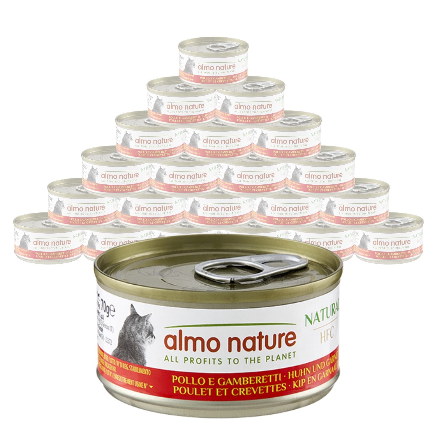 Almo Nature HFC Natural Cat Pollo e Gamberetti 70 gr