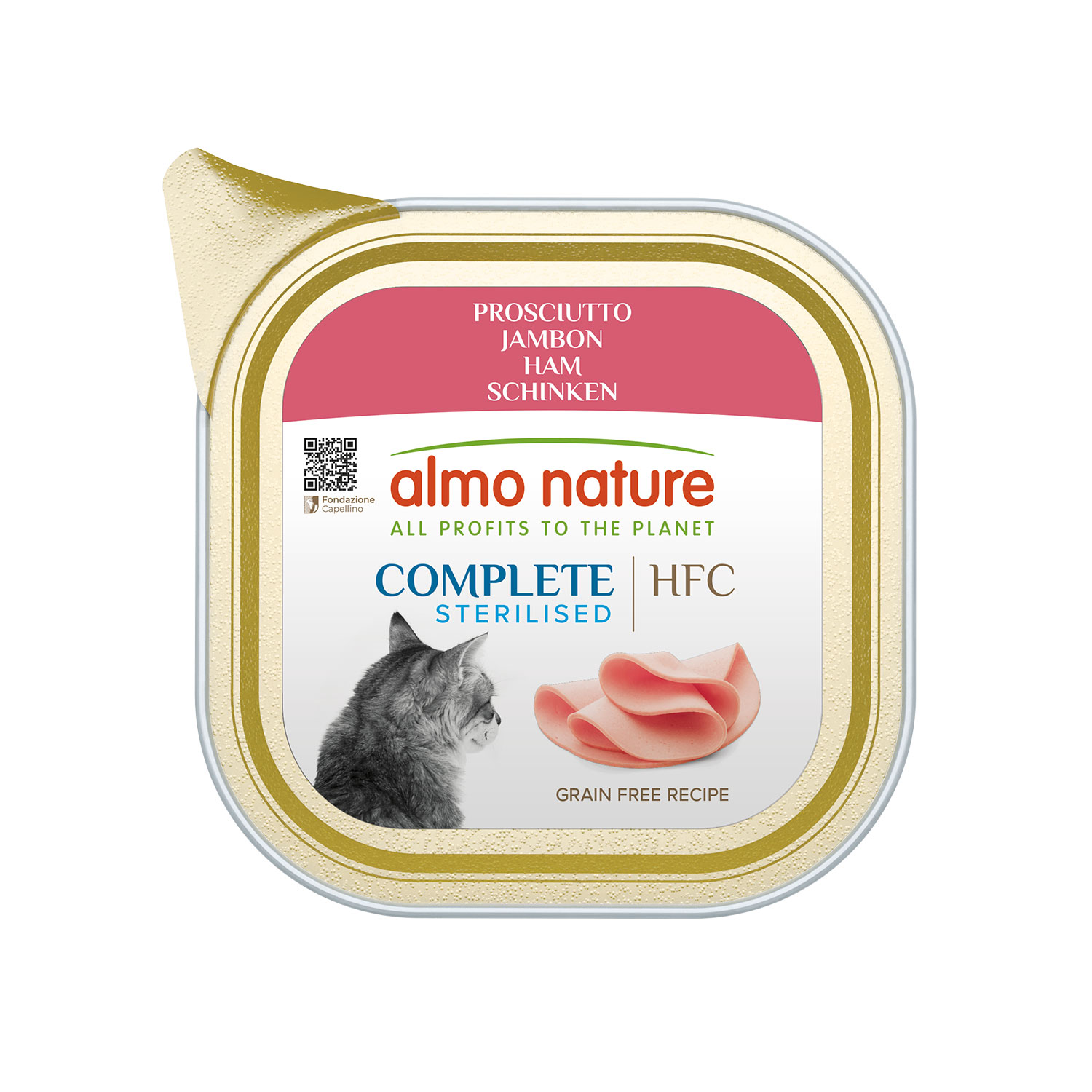 Almo Nature HFC Complete Cat Adult Sterilised Prosciutto 85g img
