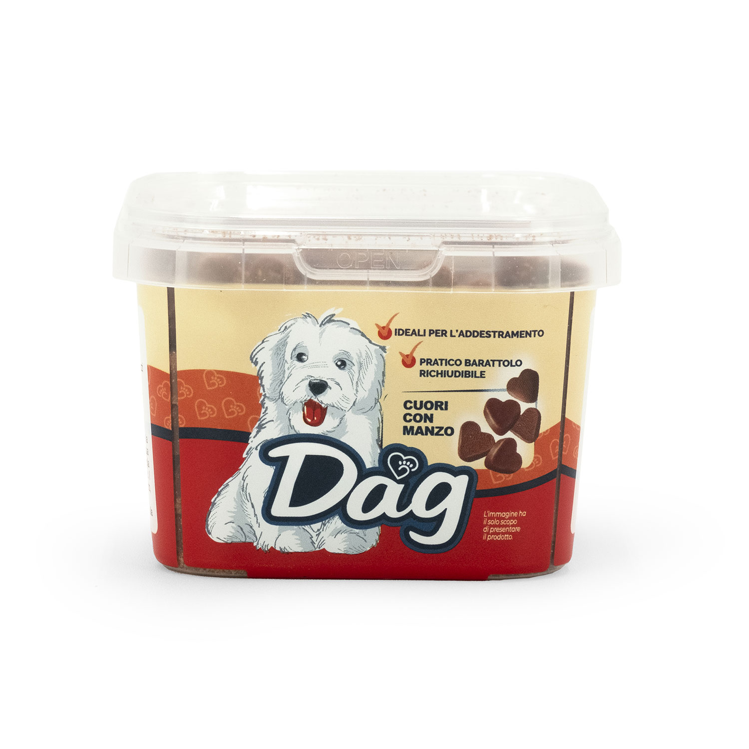 Dag Dog Snack Cuori con Manzo 120gr