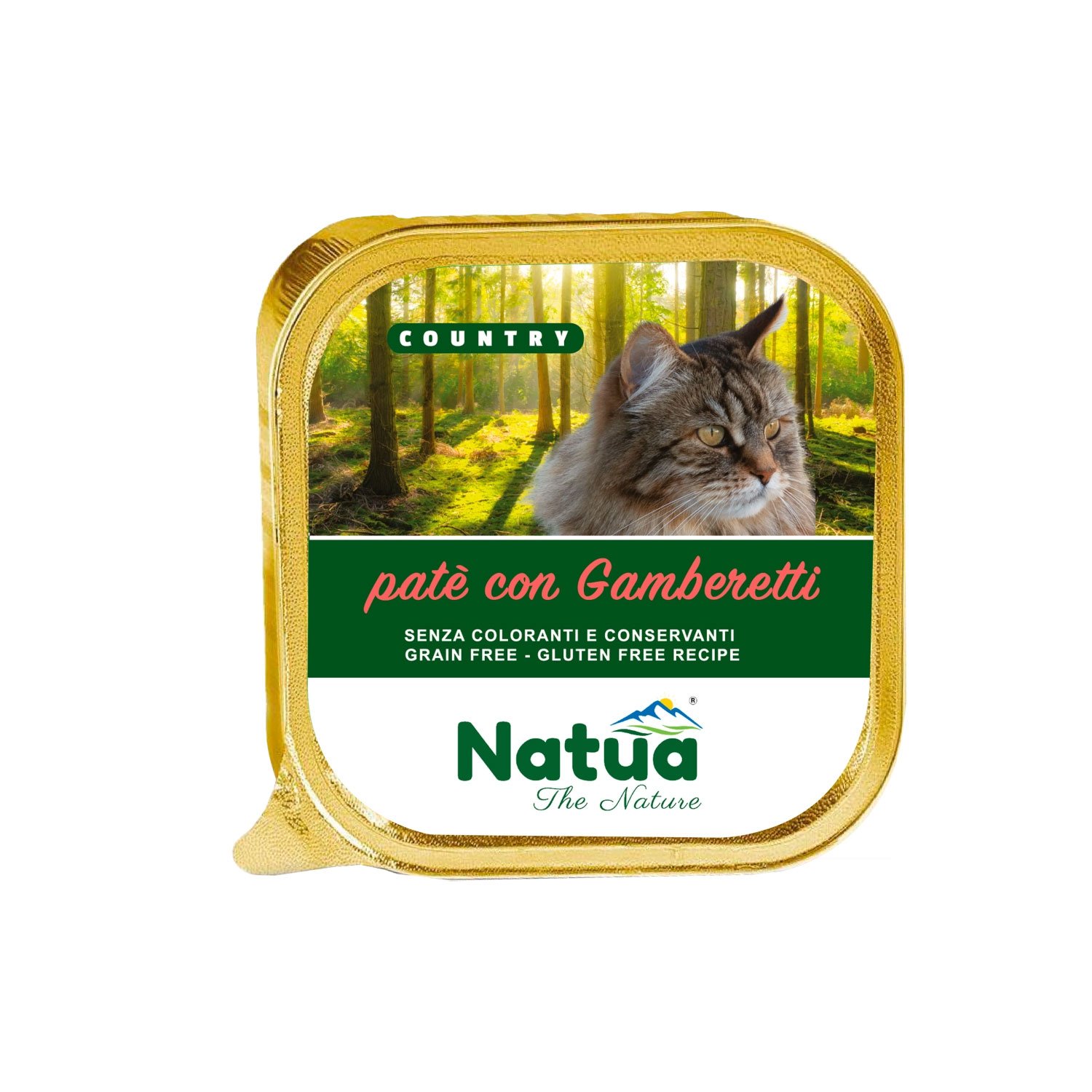 Natua Country Cat Adult Paté Gamberetti 100 gr