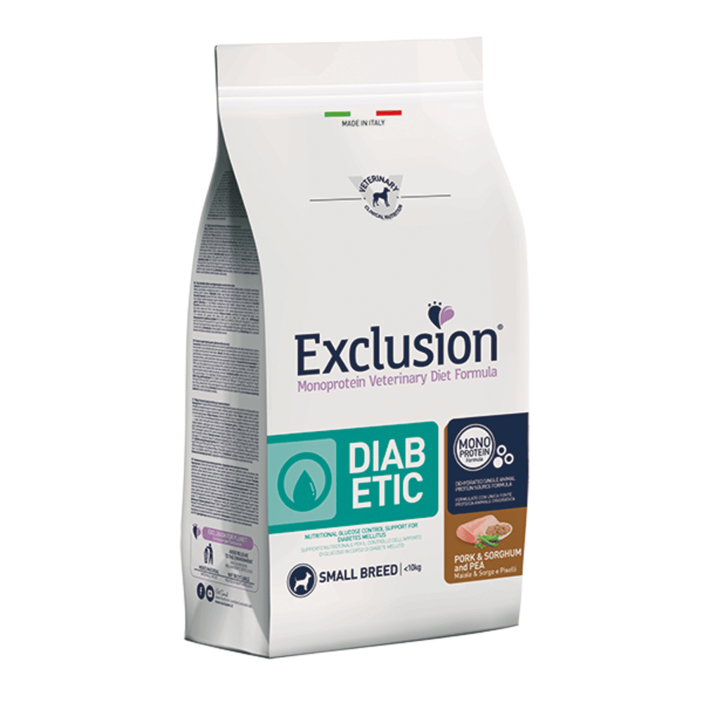 Exclusion Diet Dog Diabetic Small Breed Pork & Sorgum and Pea 2kg