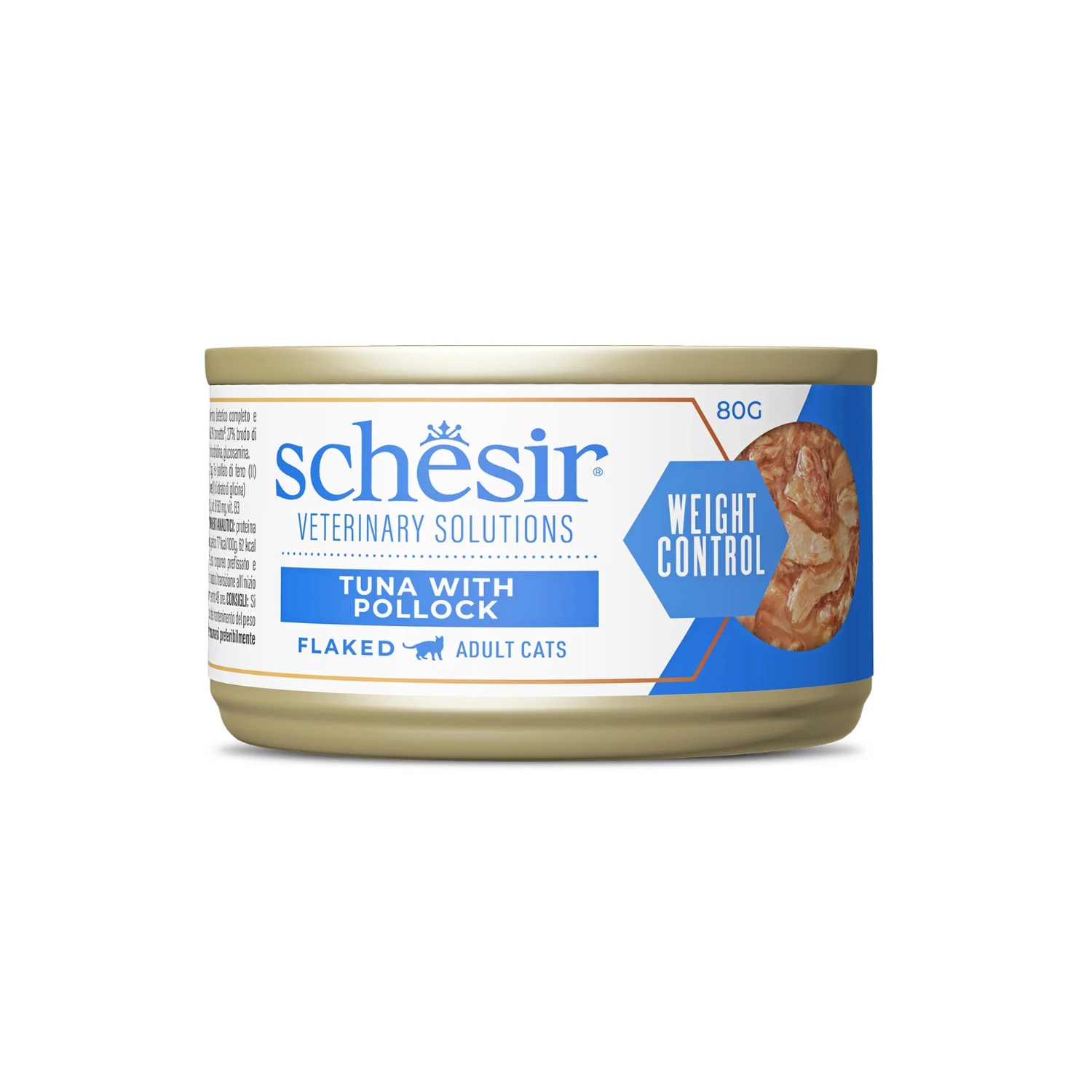 Schesir Veterinary Solutions Cat Adult Weight Control Tonnetto con merluzzo 80gr