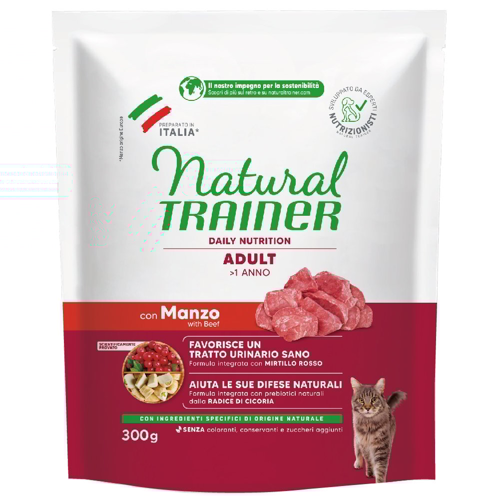 Natural Trainer Cat Adult Manzo 300gr