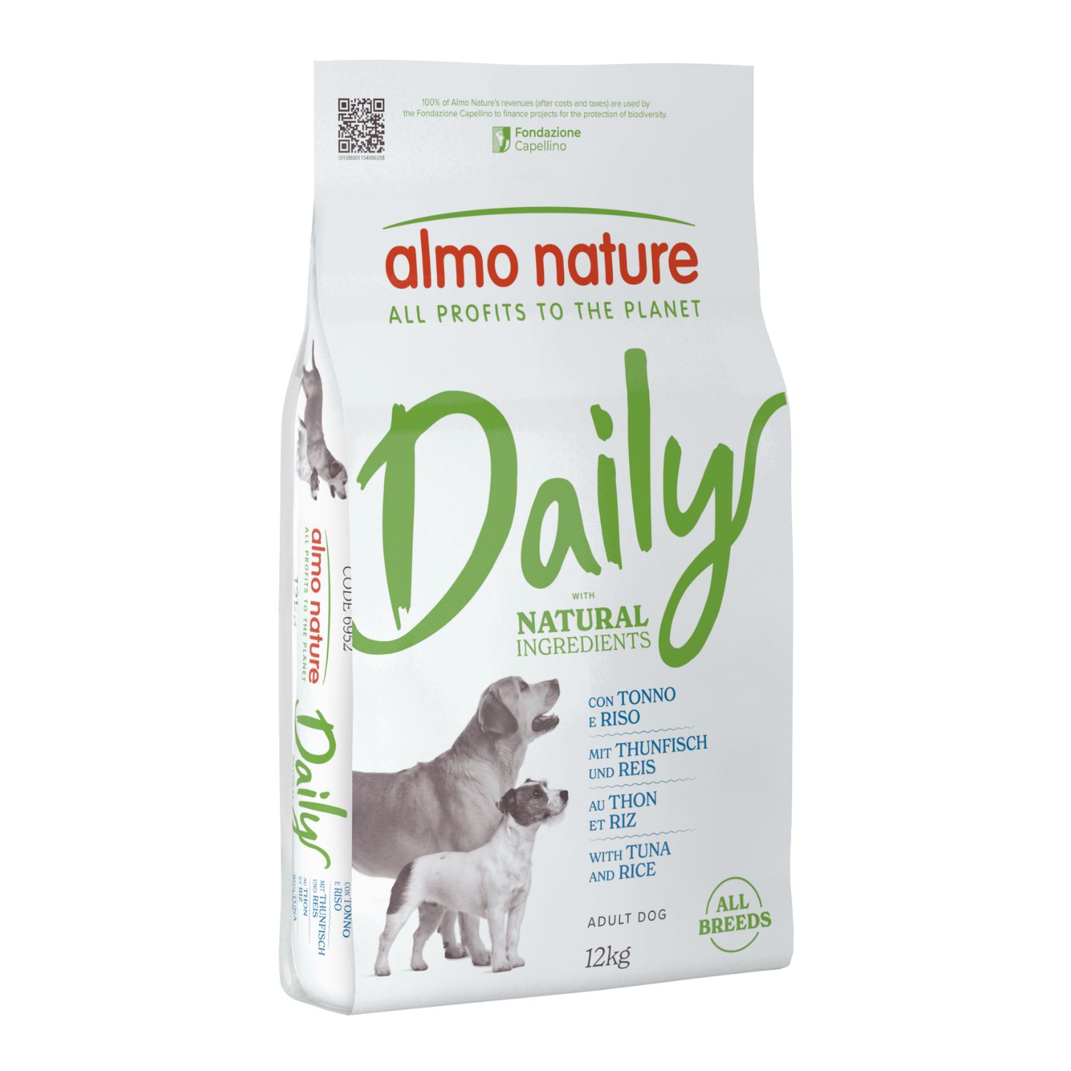 Almo nature Daily Dog Adult All breeds Tonno e Riso 12 kg