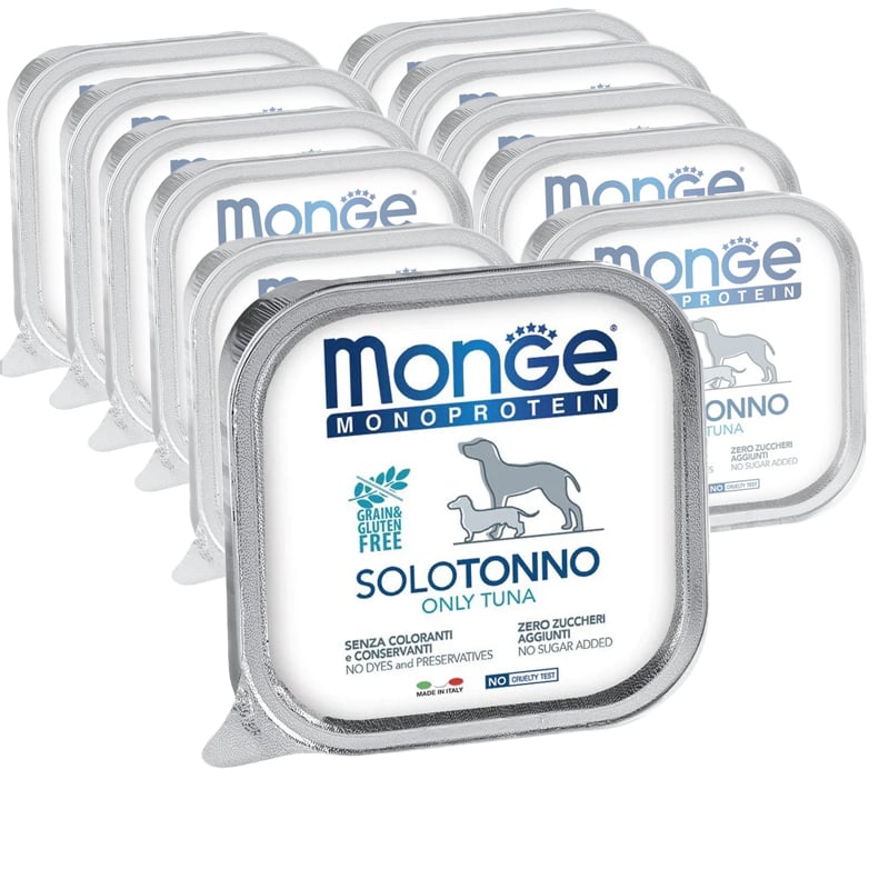 Monge Monoprotein per cani adulti Paté Solo Tonno 150 gr