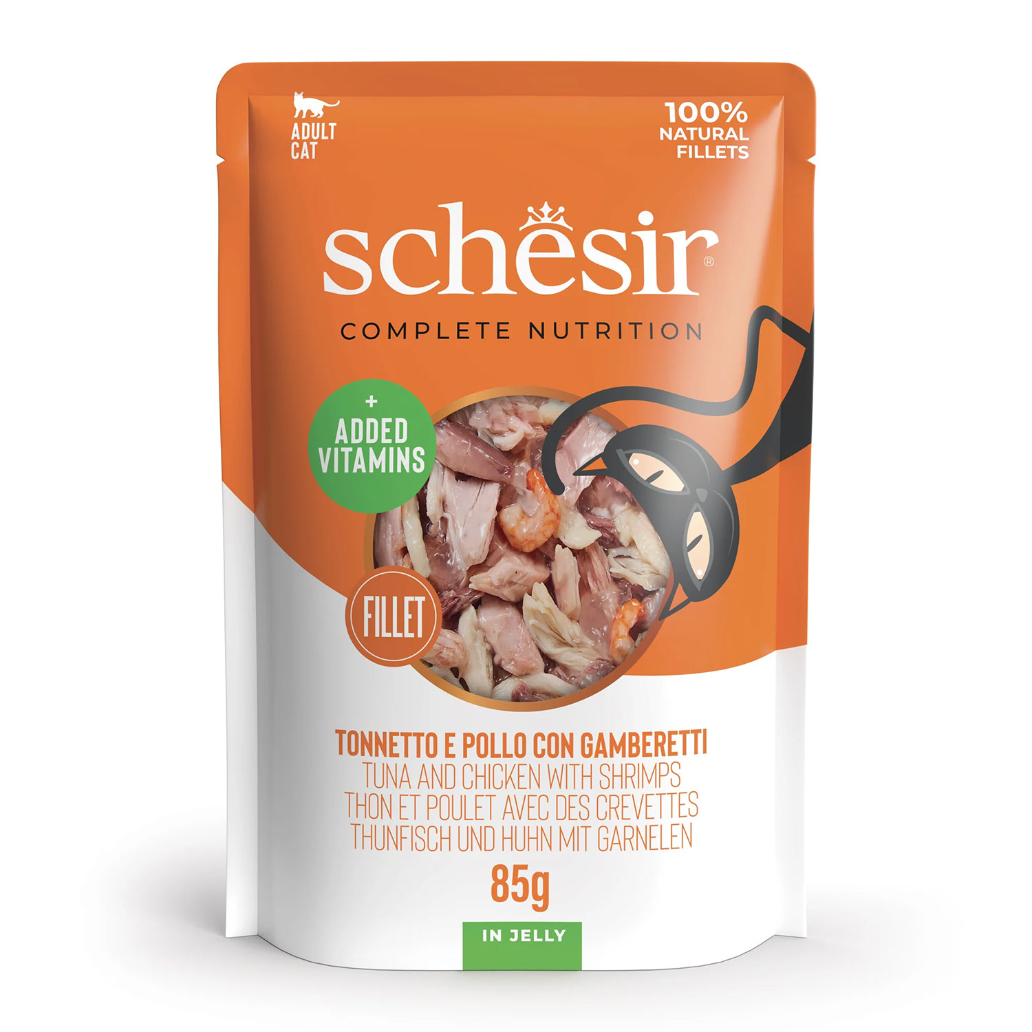 Schesir Cat Tonnetto e Pollo con Gamberetti 85 gr
