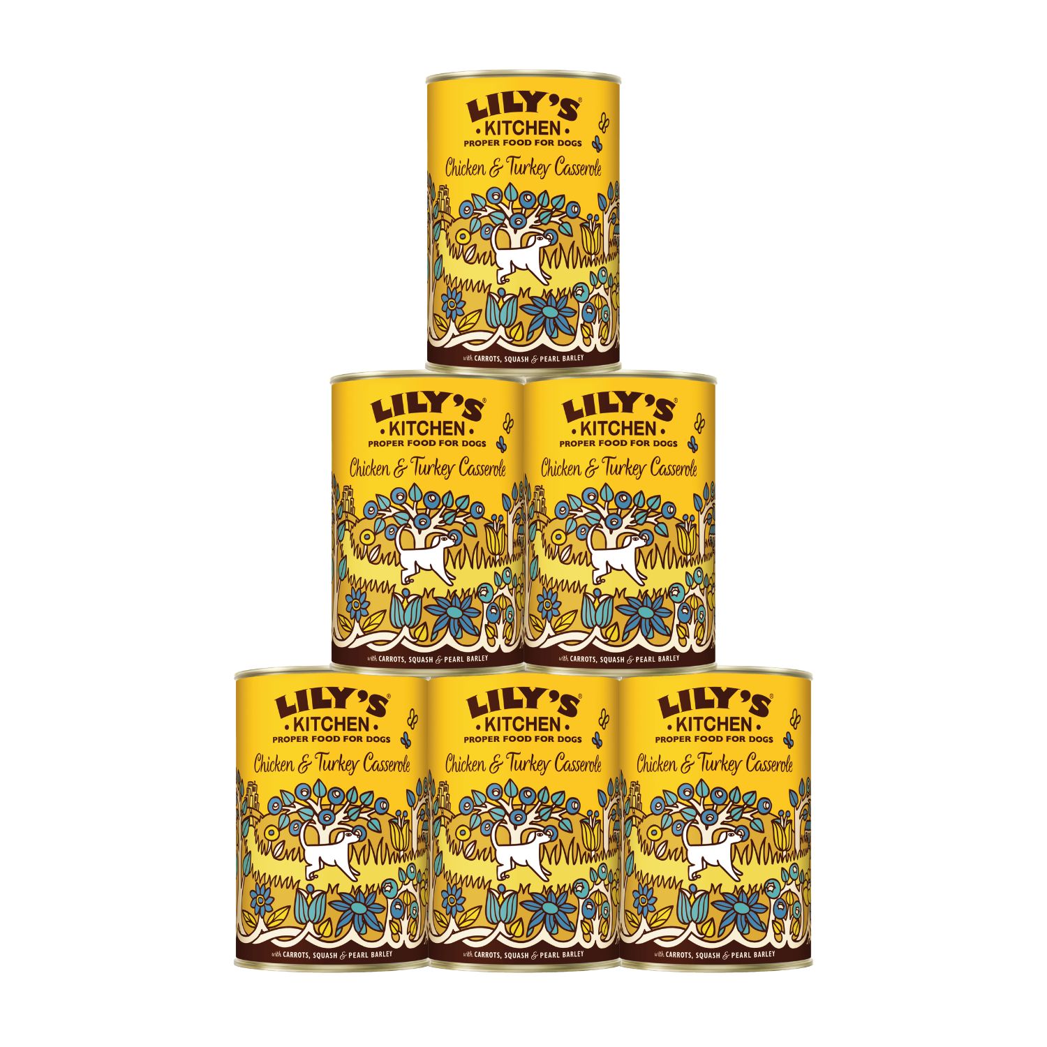 Lily's Kitchen Dog Adult Chicken & Turkey Casserole, Pollo e Tacchino 400 gr