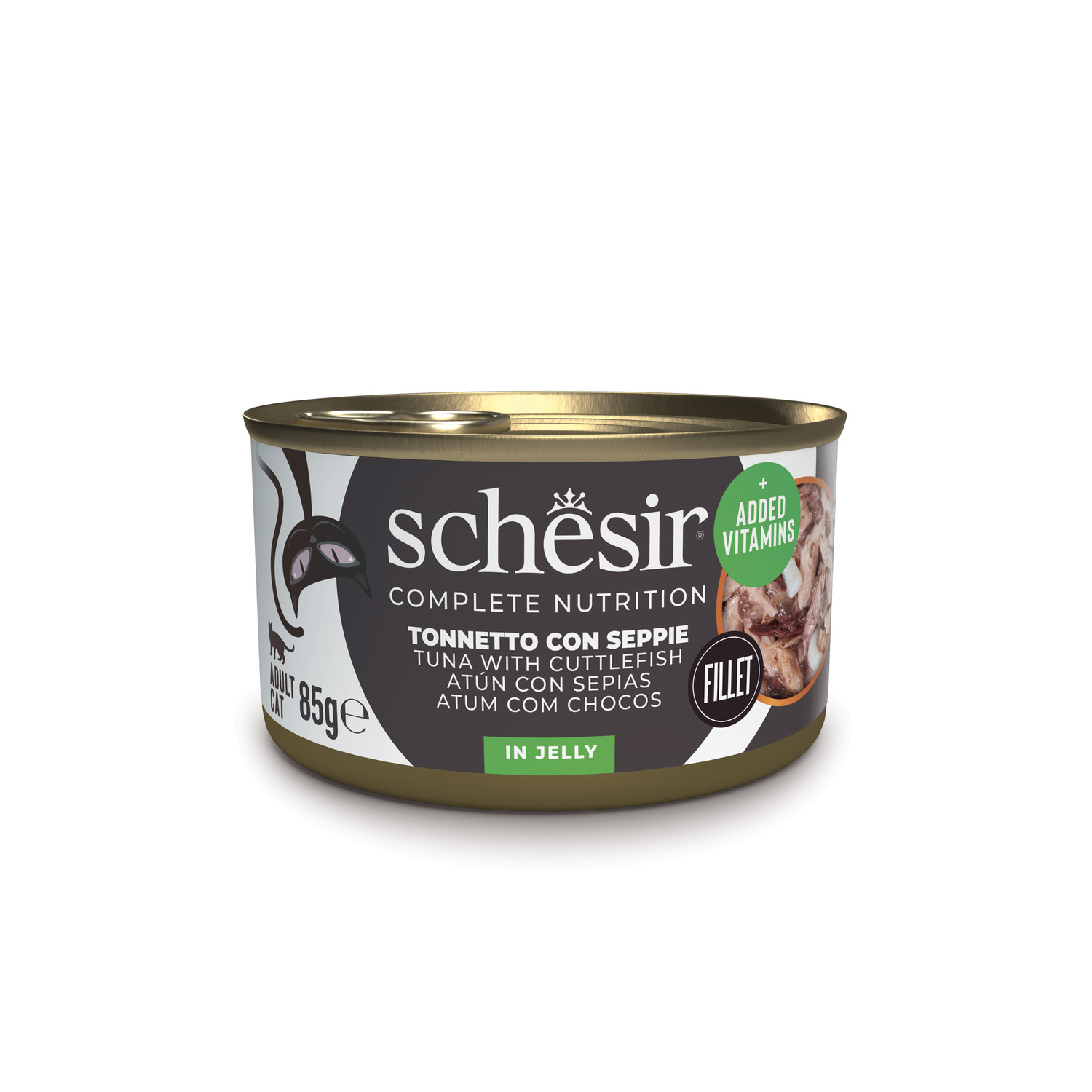 Schesir Cat Adult Tonnetto con Seppie Jelly 85g