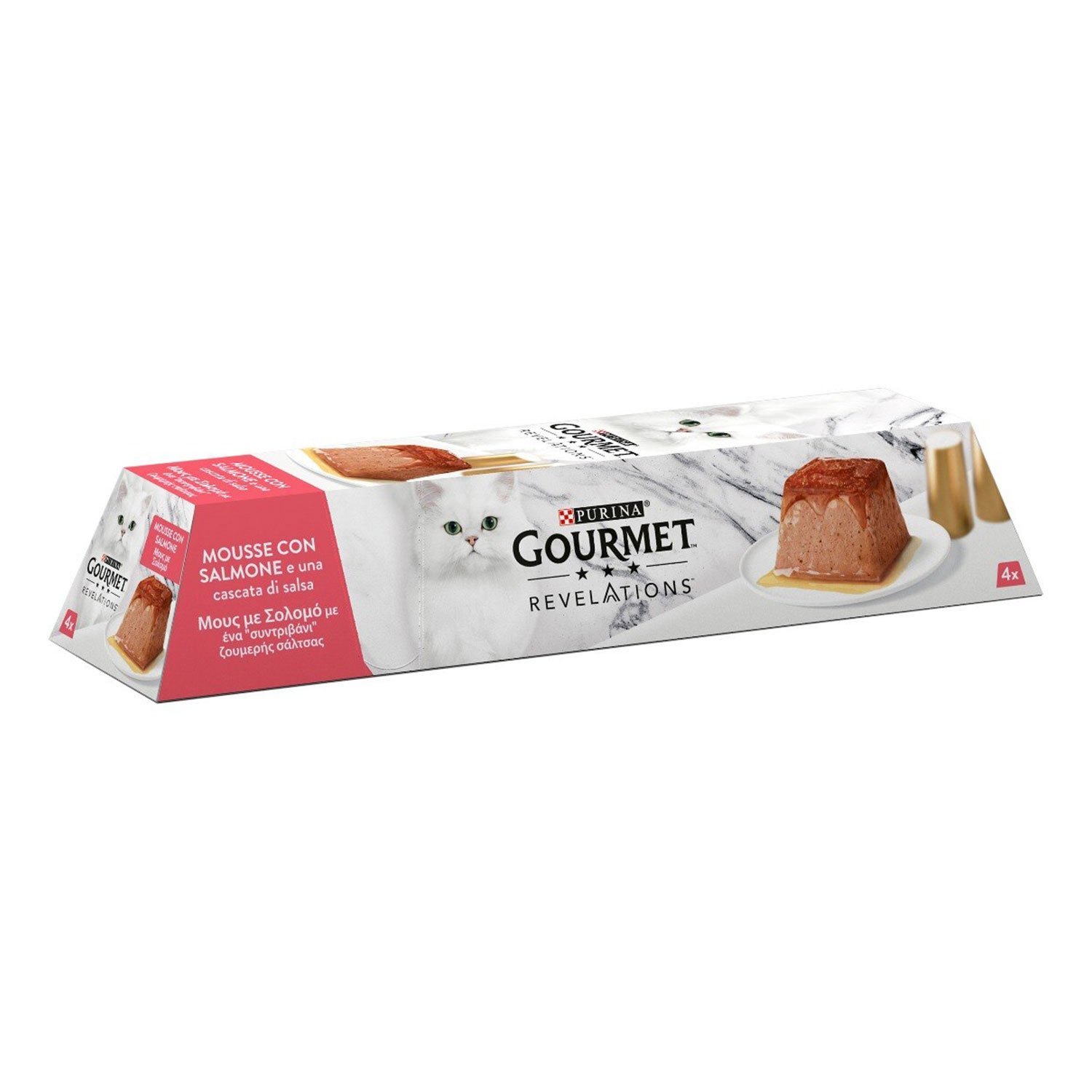 Gourmet Revelation Cat Mousse con Salmone 4x57 gr