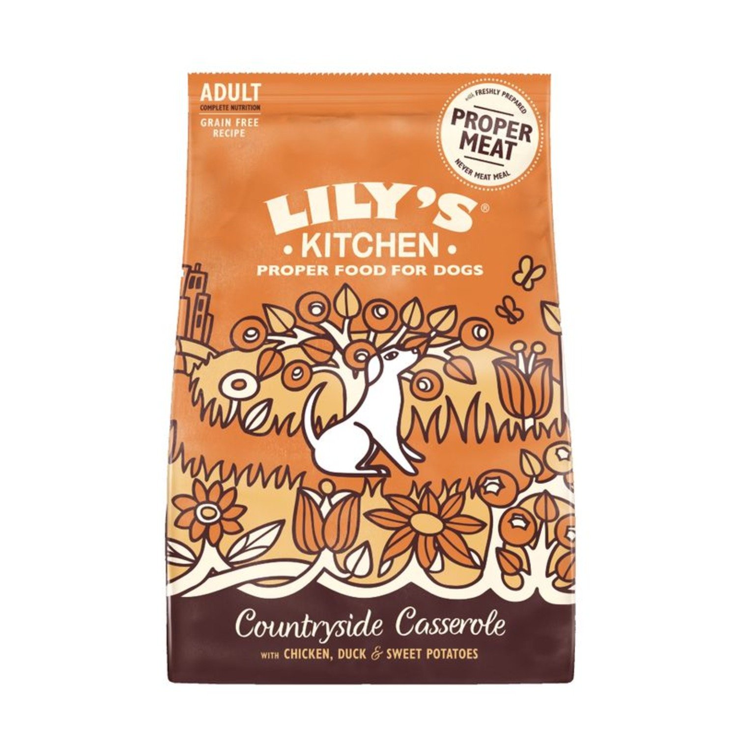 Lily's Kitchen Dog Adult Small Countryside Casserole con Pollo Anatra e Patata Dolce 2,5 kg