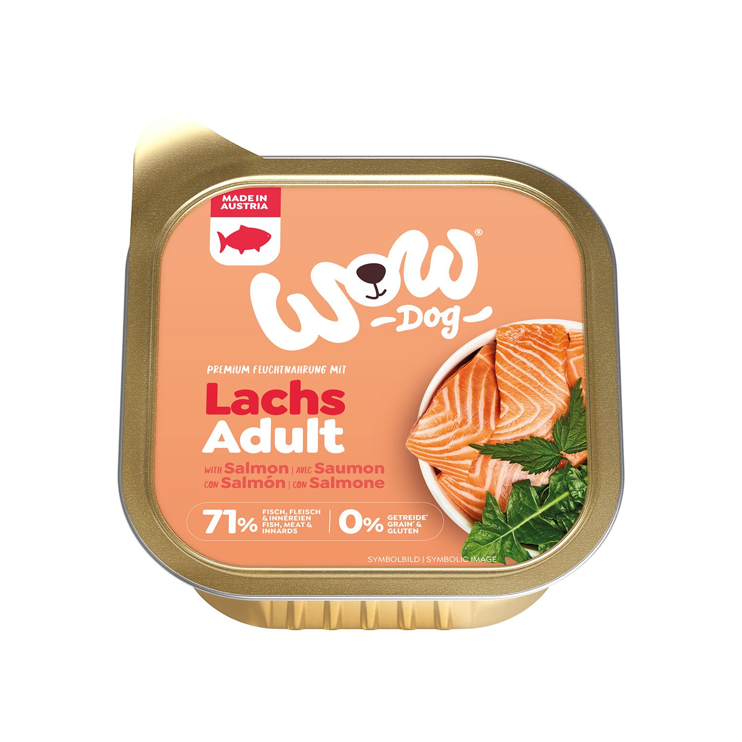 Wow Dog Adult Salmone con dente di leone e ortica 150gr
