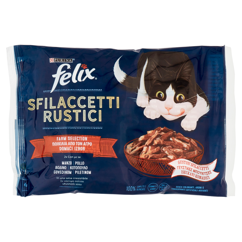 Felix Sfilaccetti Rustici al Manzo e Pollo 4x80g