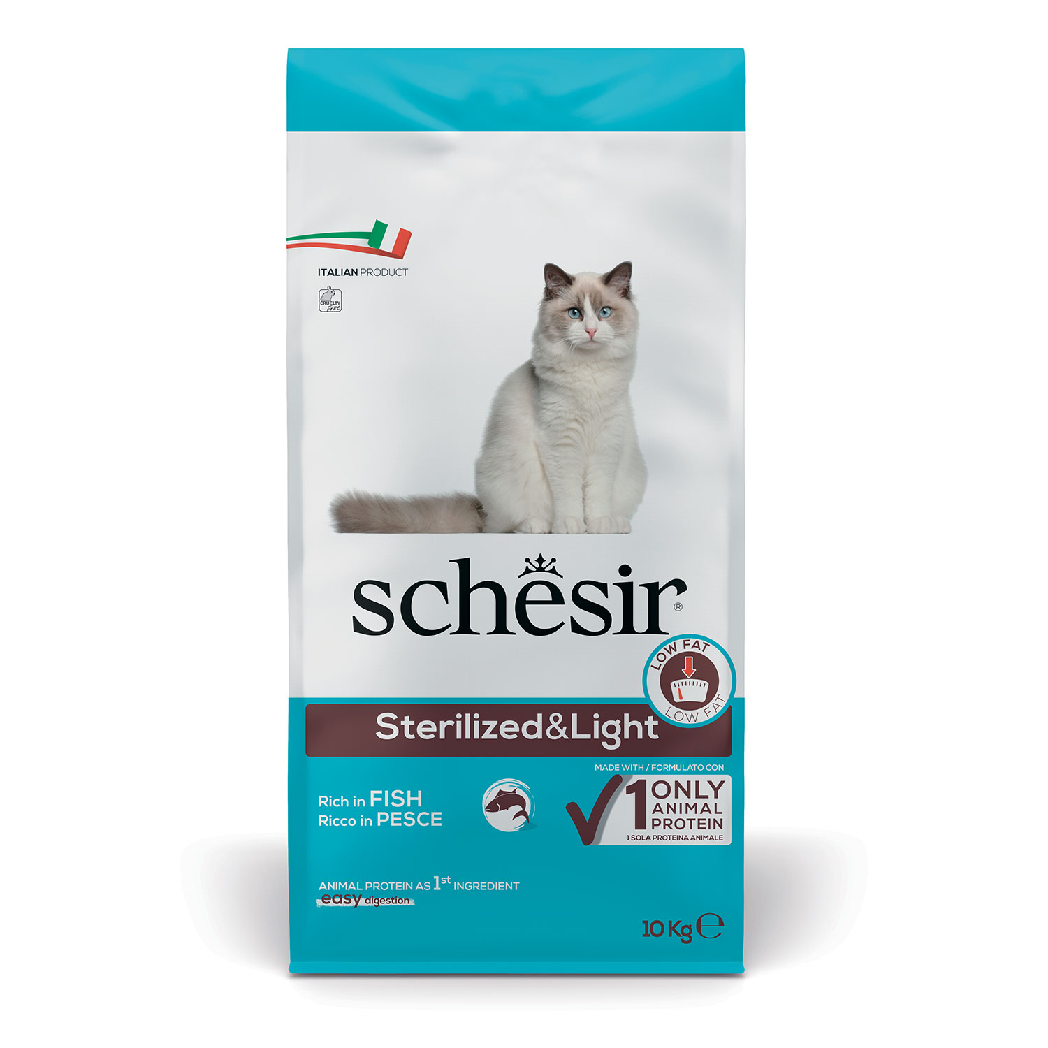 Schesir Cat Sterilized & Light Pesce 10Kg