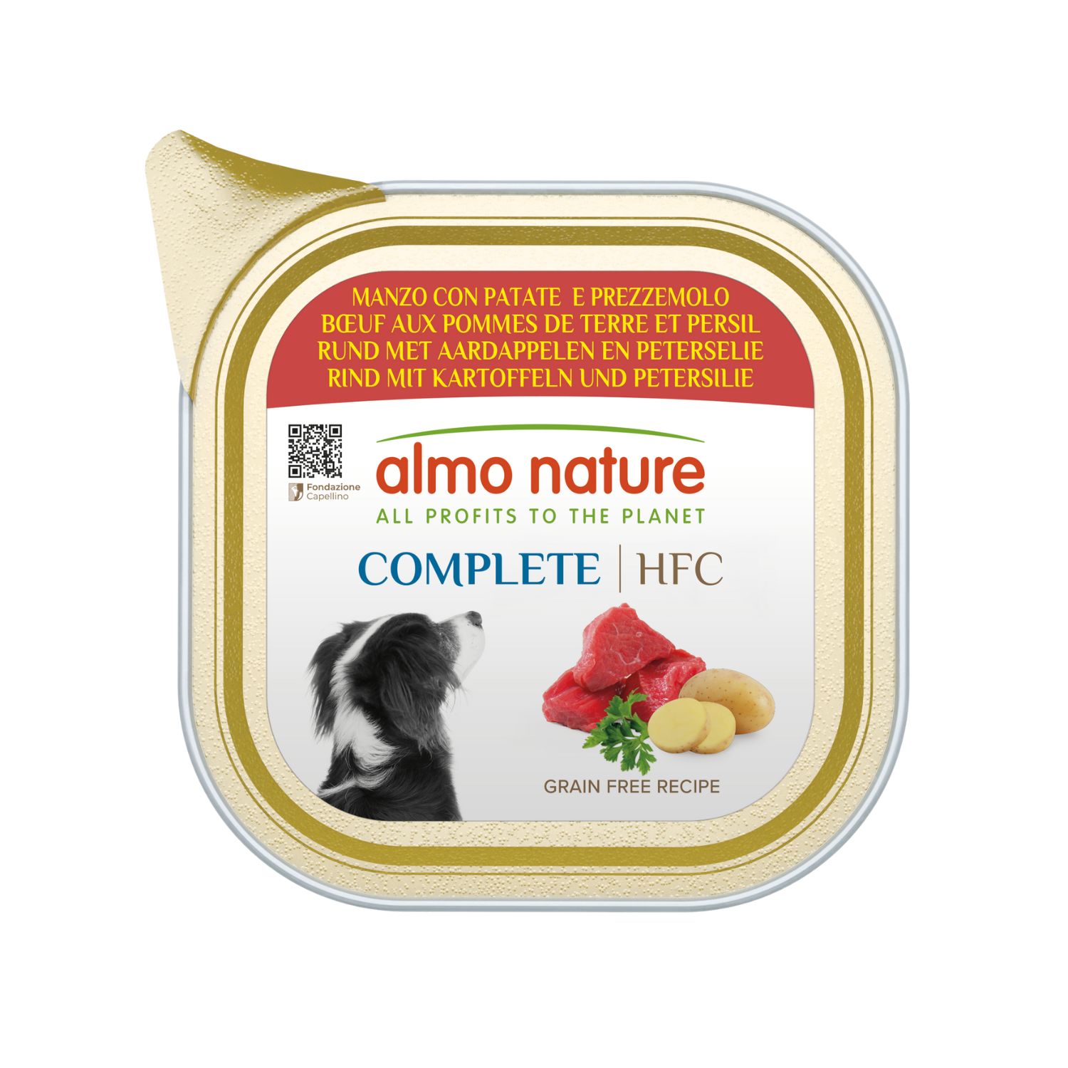 Almo Nature HFC Dog Adult manzo con patate 150 gr