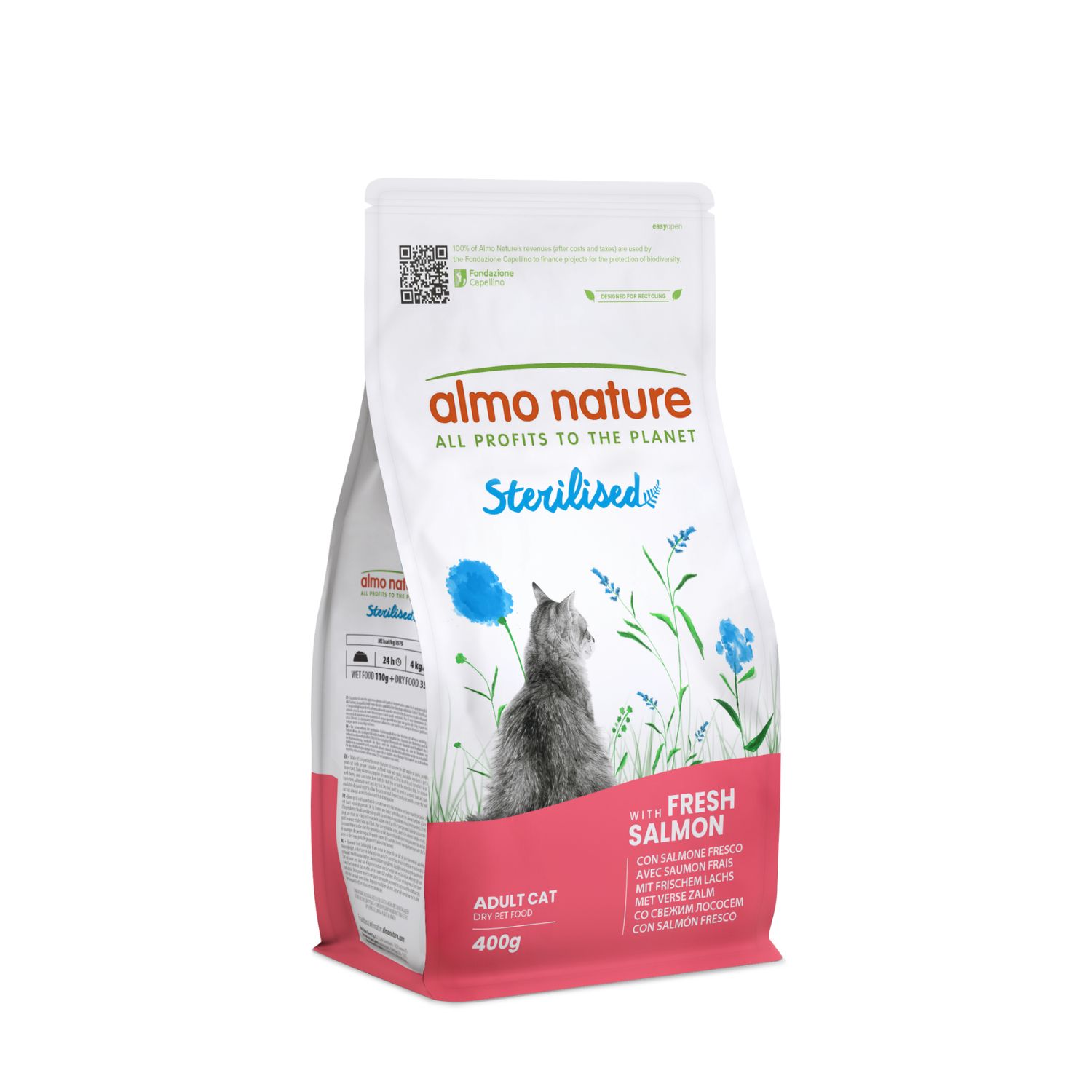 Almo Nature Holistic Sterilised Cat Adult con Salmone 400 gr