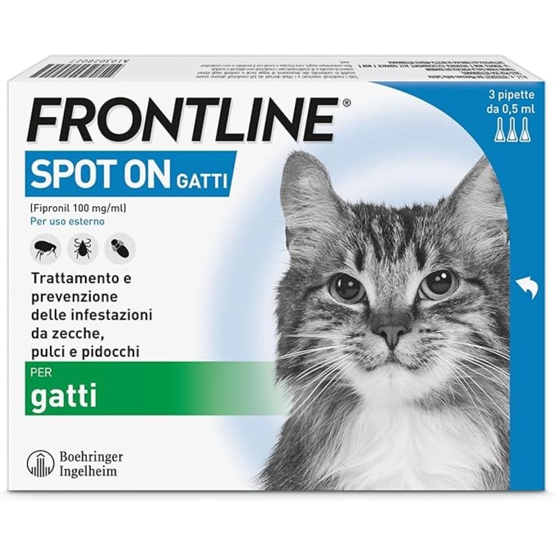 Frontline Spot On Gatto 3 Pipette 0,5ml
