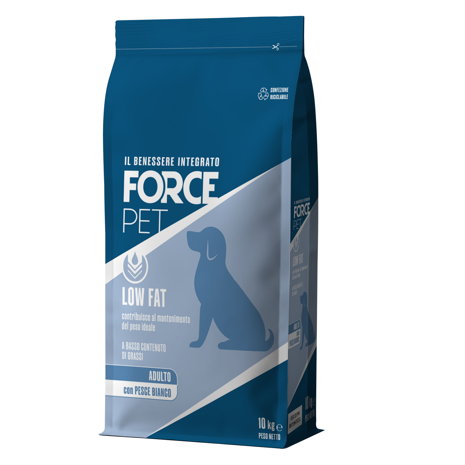 Forcepet Dog Adult Low Fat con pesce bianco 10kg img