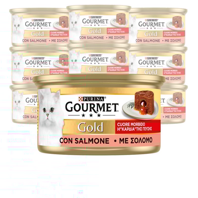 Gourmet Gold Cuore Morbido Cat Adult con Salmone 85 gr