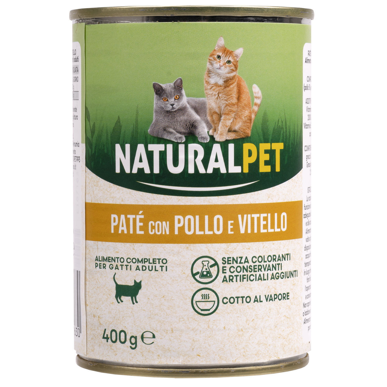 Naturalpet Cat Adult Paté Pollo e Vitello 400 gr