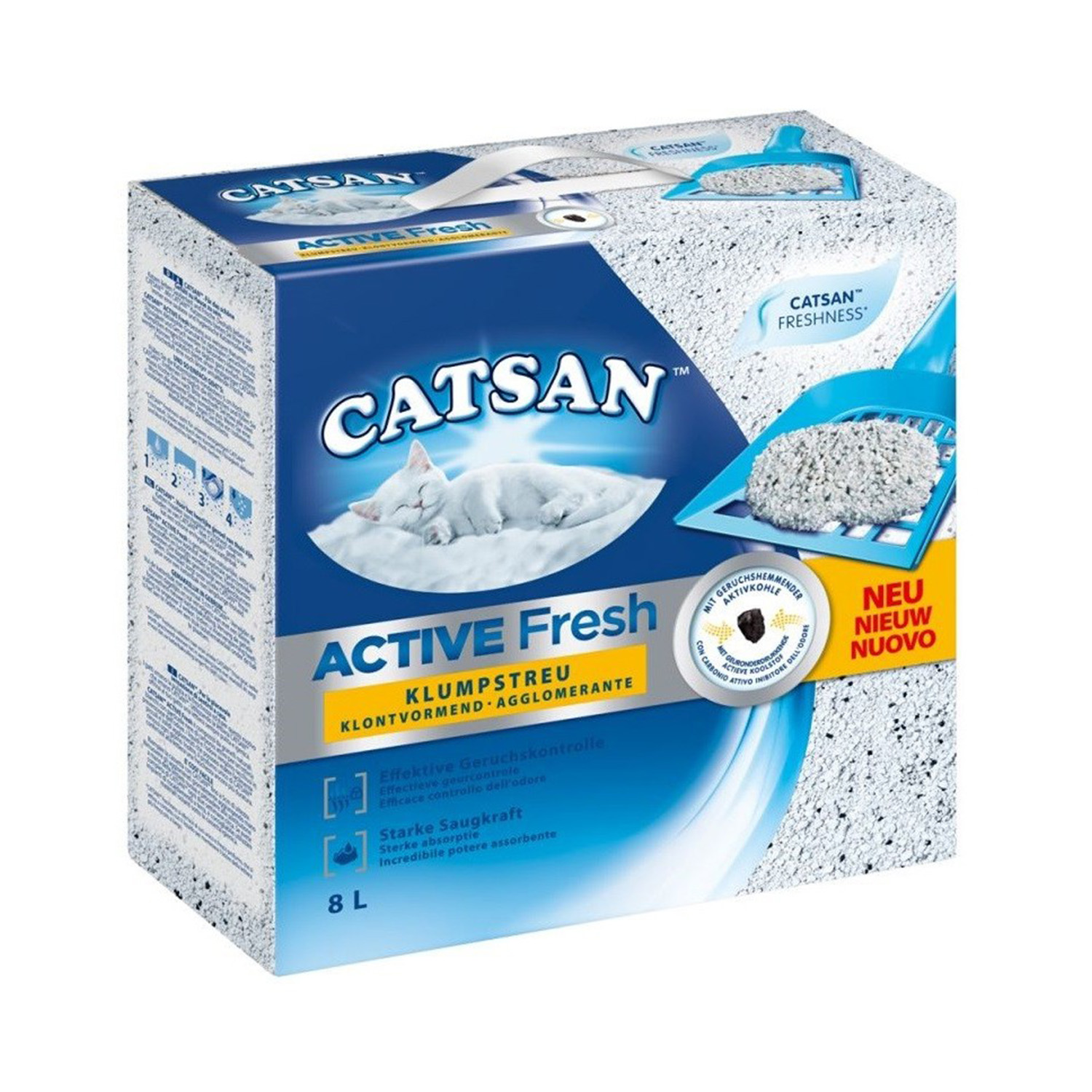 Catsan Cat Lettiera Active Fresh 8lt