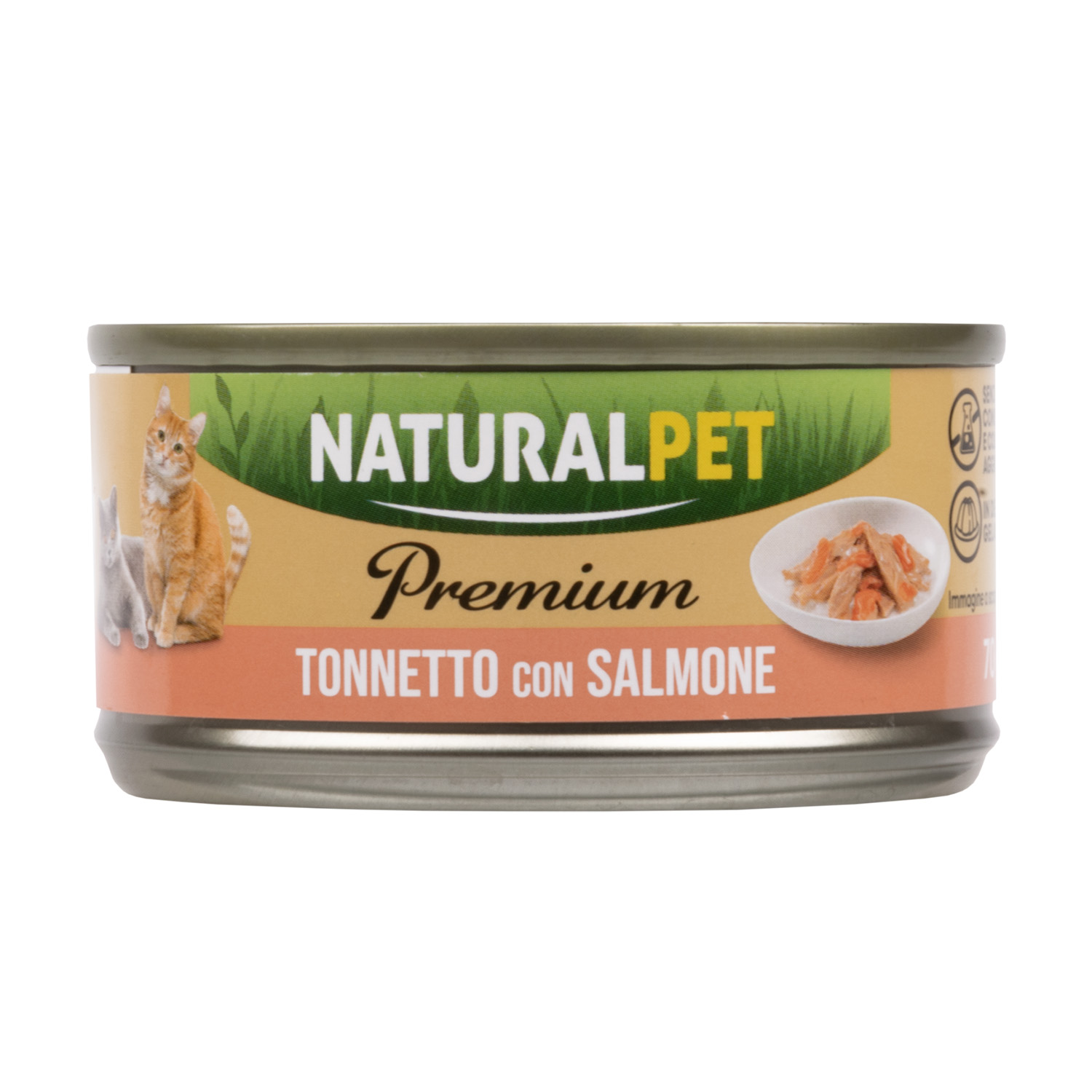 Naturalpet Premium Cat Adult Tonnetto con salmone 70gr
