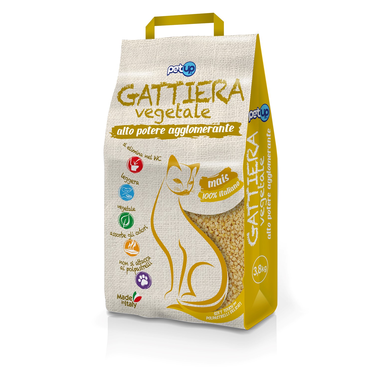 Petup Gattiera vegetale Mais 3,8 kg img