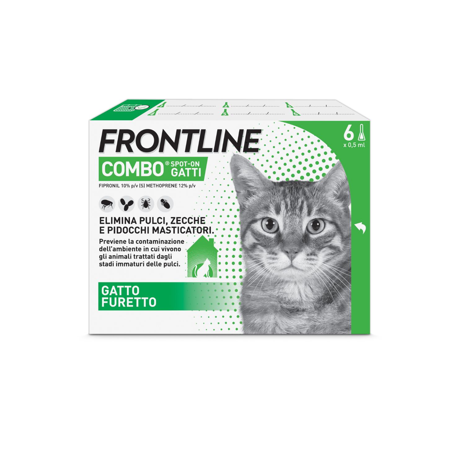 Frontline Combo Spot-On per Gatti e furetti 6 pz img
