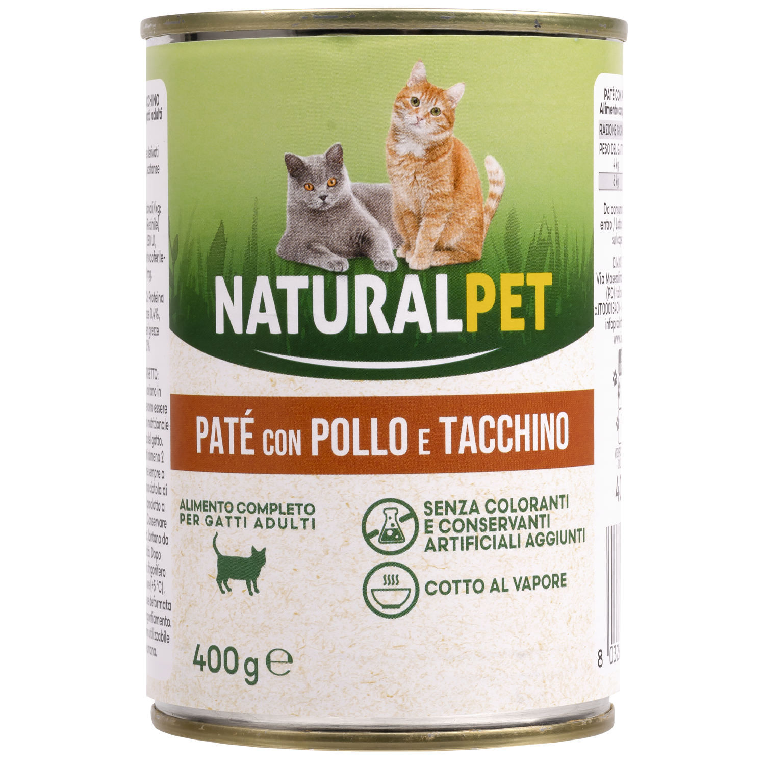 Naturalpet Cat Adult Paté Pollo e Tacchino 400 gr