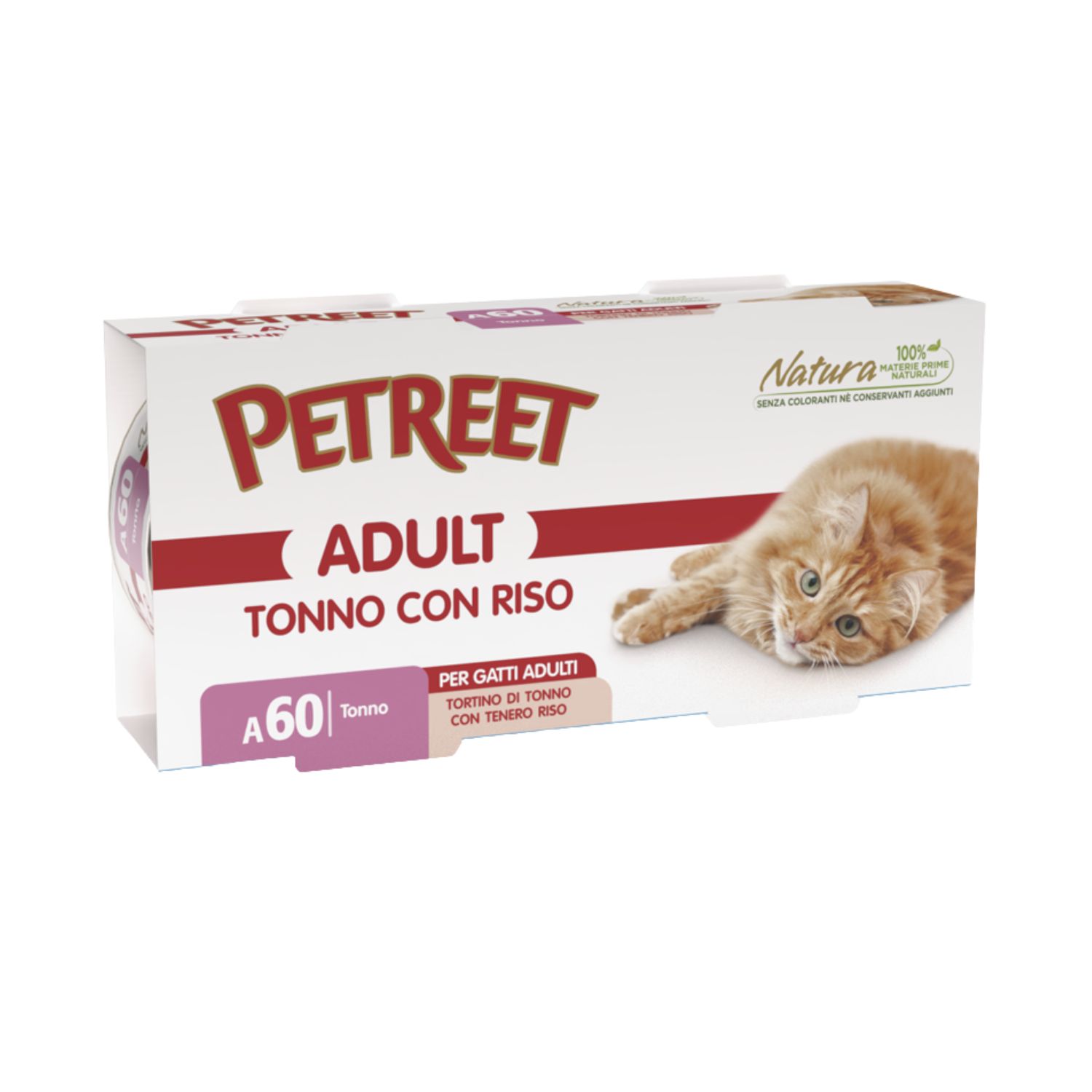 Petreet Cat Tortino Tonno con riso 2 x 170 gr img