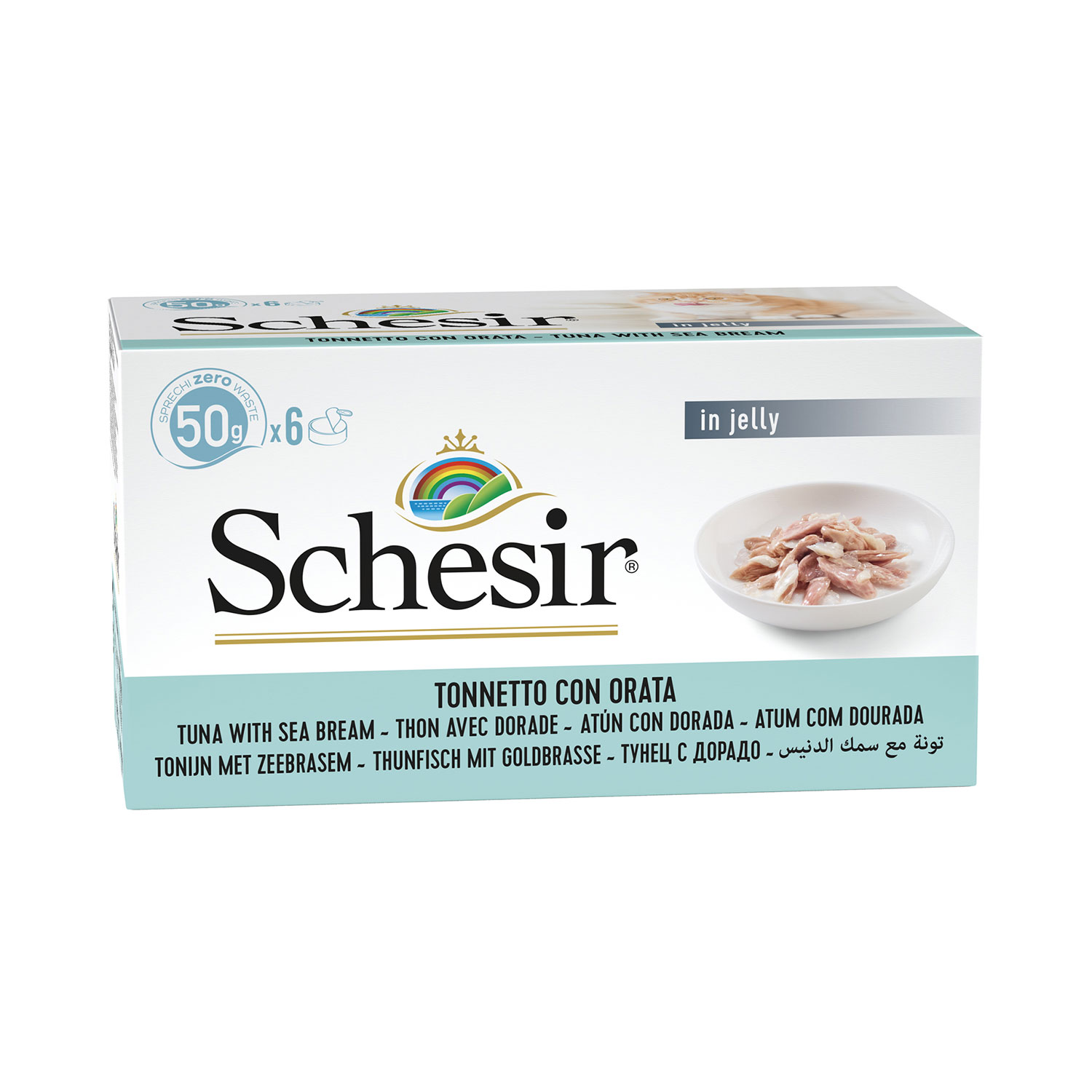 Schesir Cat Adult Tonno e orata Jelly 6x50g