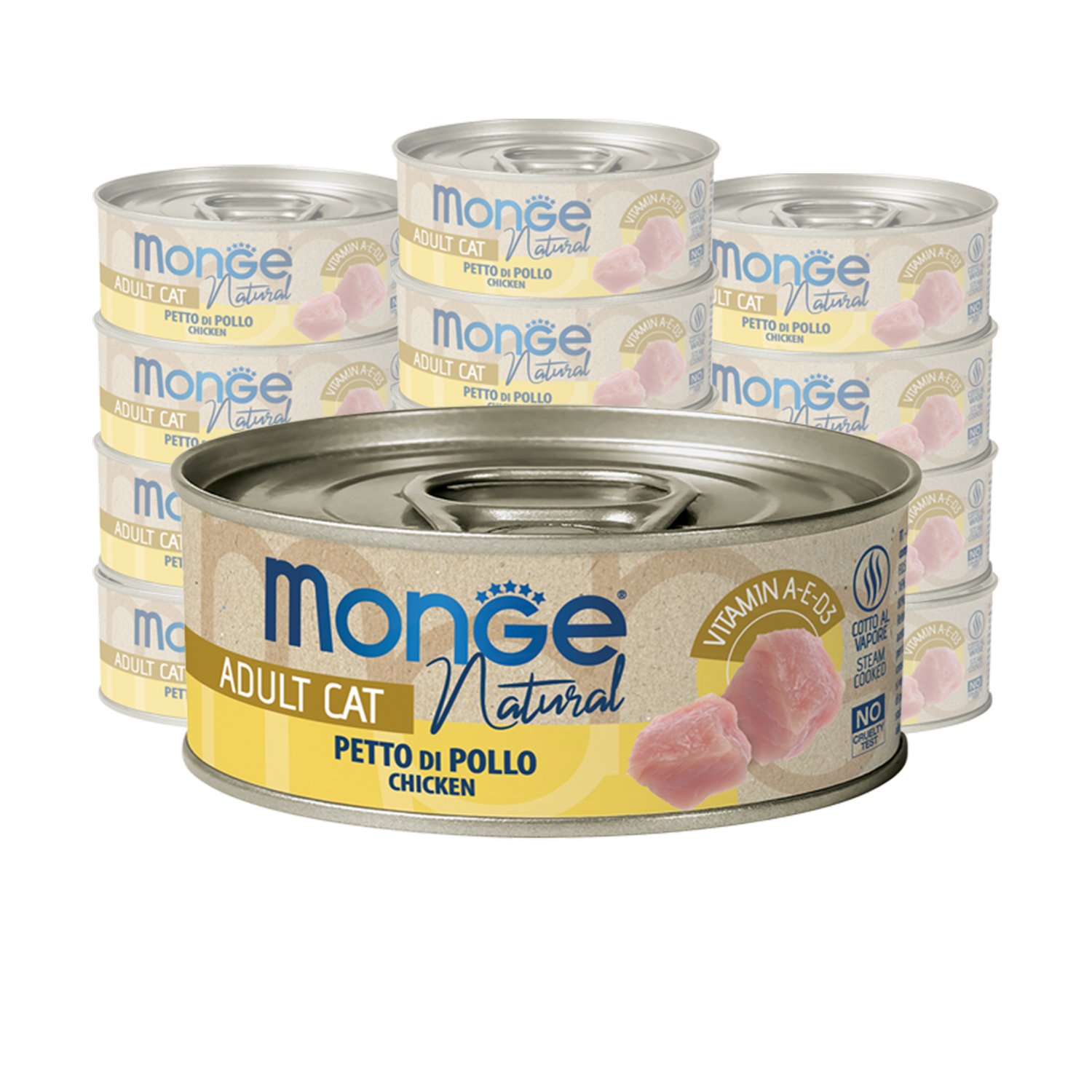 Monge Natural Cat Adult Petto di Pollo 80 gr