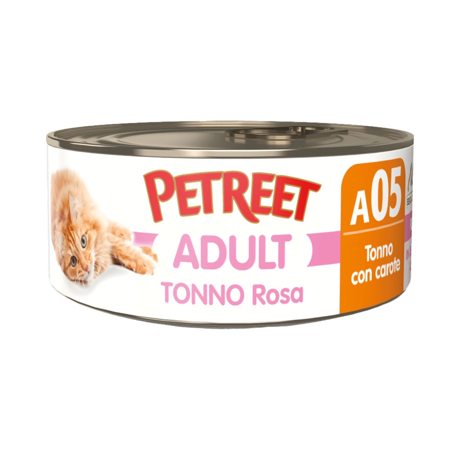 Petreet Cat Adult Tonno rosa con Carote 140 gr img