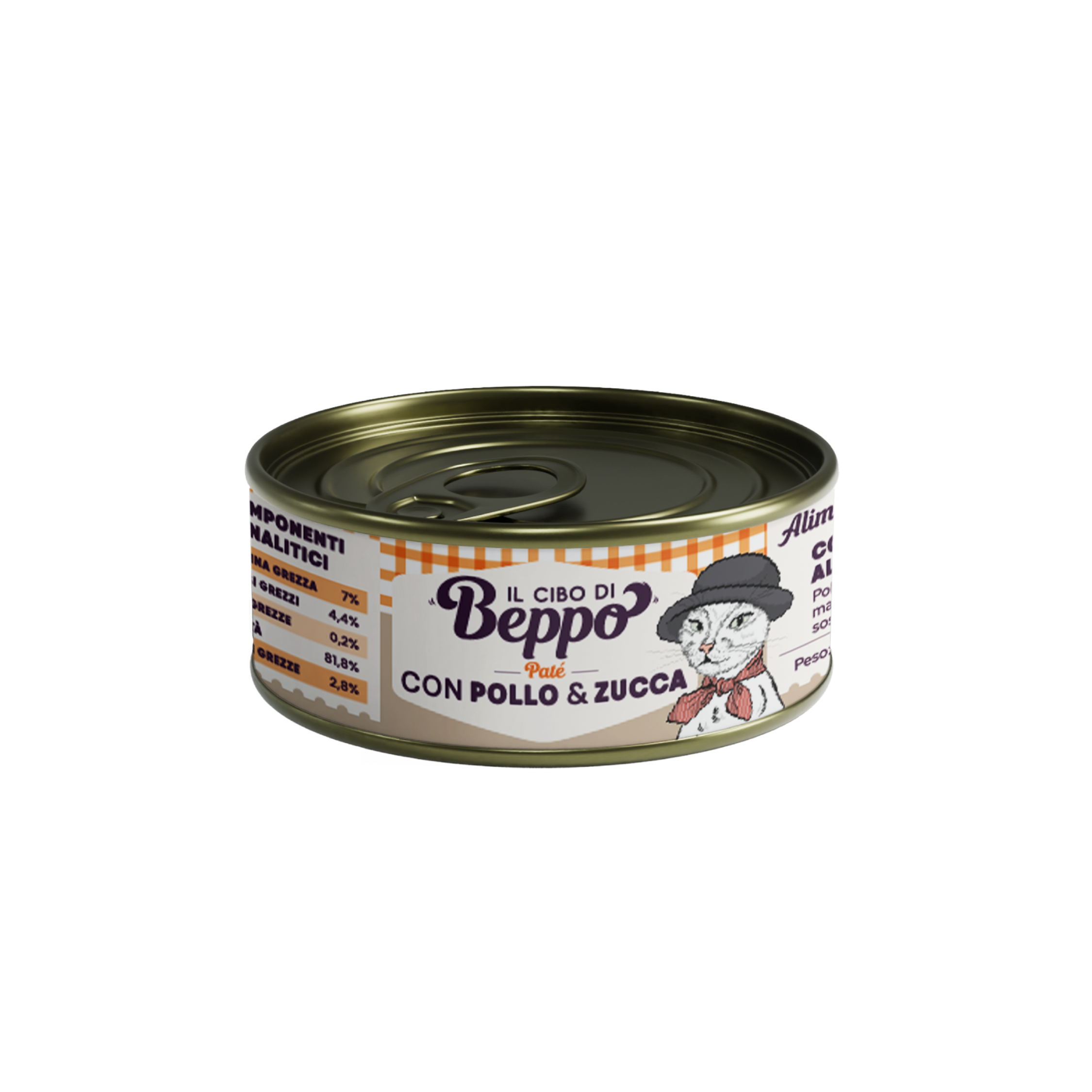 Il Cibo di Beppo Cat Adult Steril paté con pollo&zucca 85gr