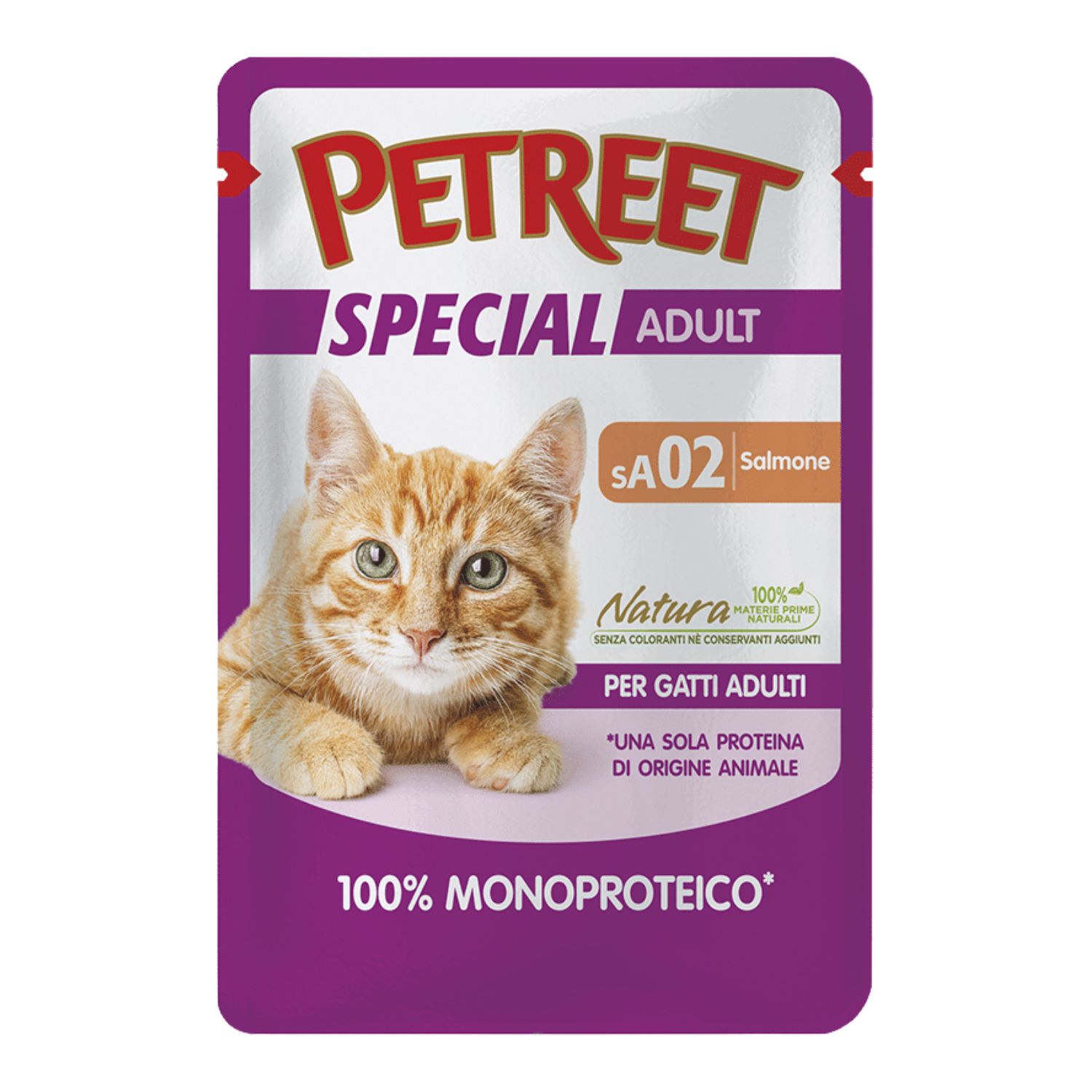 Petreet Cat 100% Monoproteico Salmone 70 gr img
