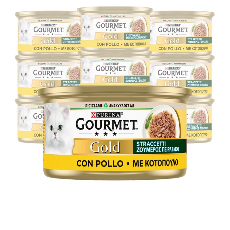 Gourmet Gold con Sfilaccetti di Pollo 85gr