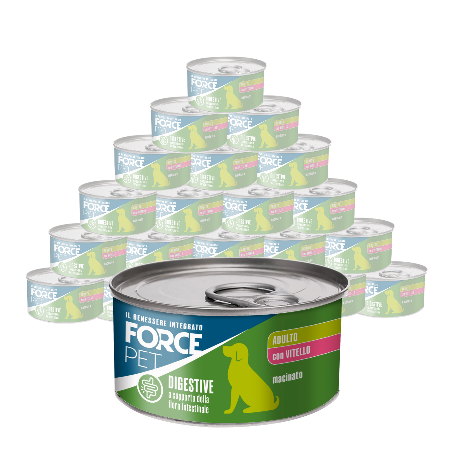 Forcepet Dog Adult Digestive macinato con vitello 150gr img
