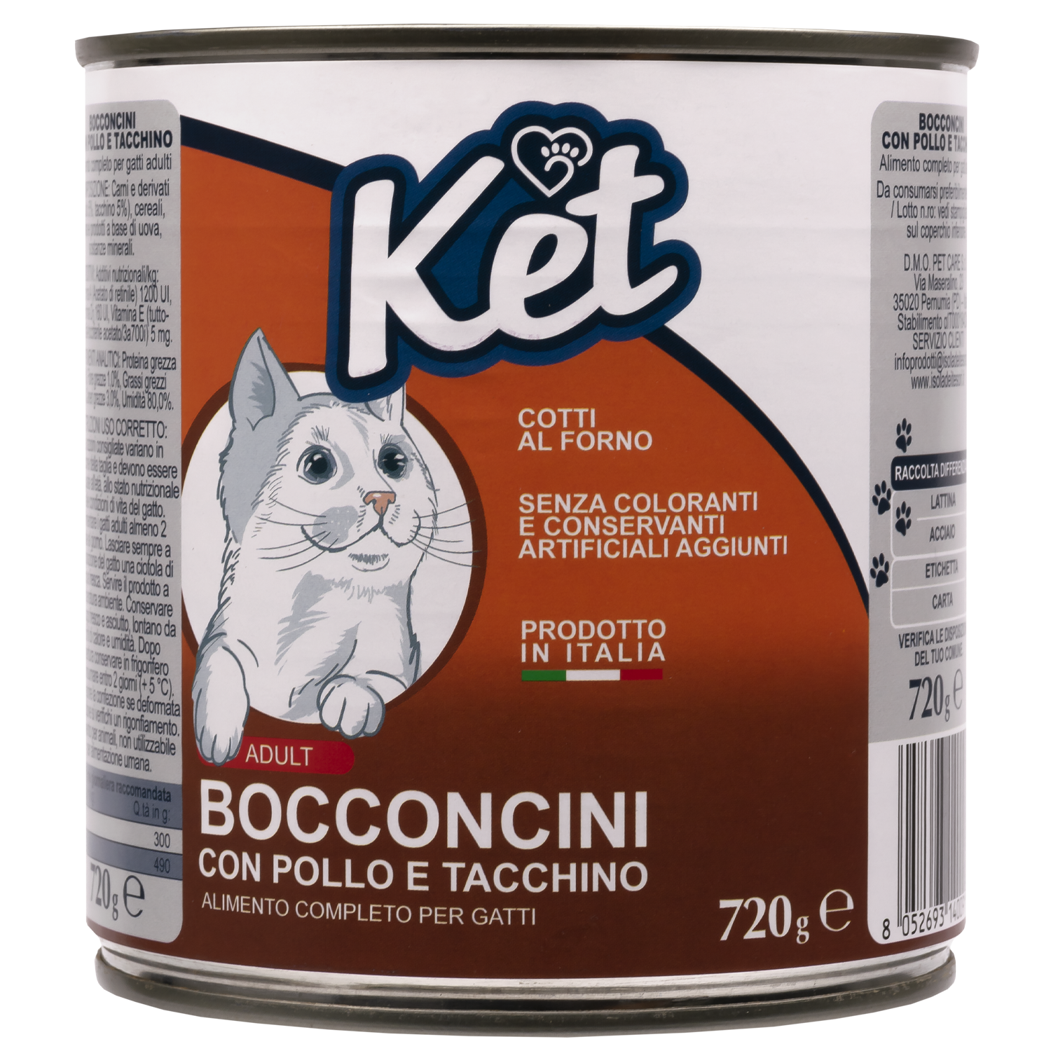Ket Adult All breeds Bocconcini Pollo e Tacchino 720 gr