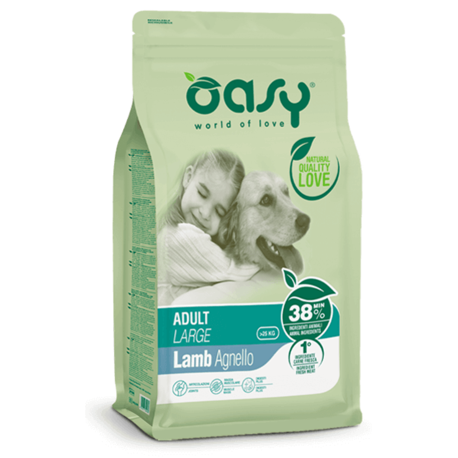 Oasy Dog Agnello Adult Large 12kg