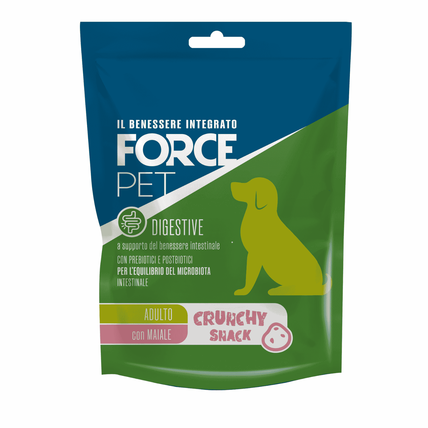 Forcepet Focepet Digestive Cani Adulti Crunchy Snack con Maiale 85gr