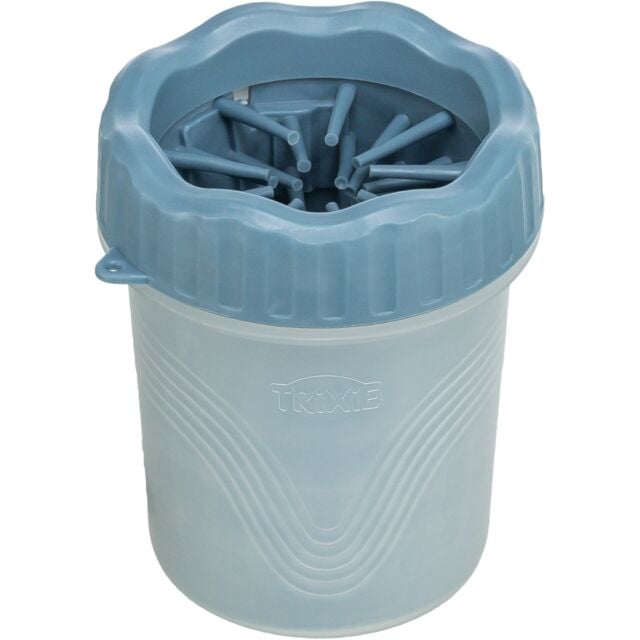 Trixie Pulisci Zampe in silicone blu S-M