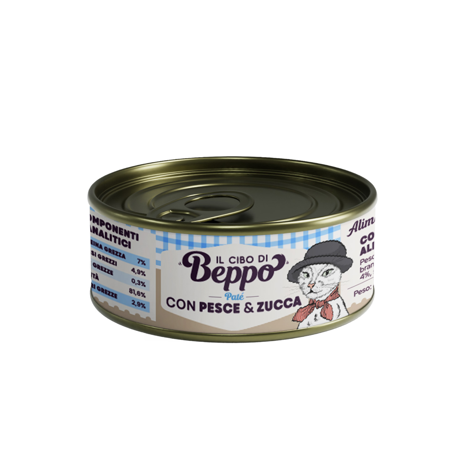 Il Cibo di Beppo Cat Adult Steril paté con pesce&zucca 85gr