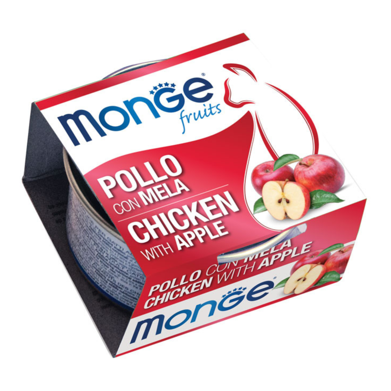 Monge Fruits Cat Adult pezzetti di Pollo con mela 80gr
