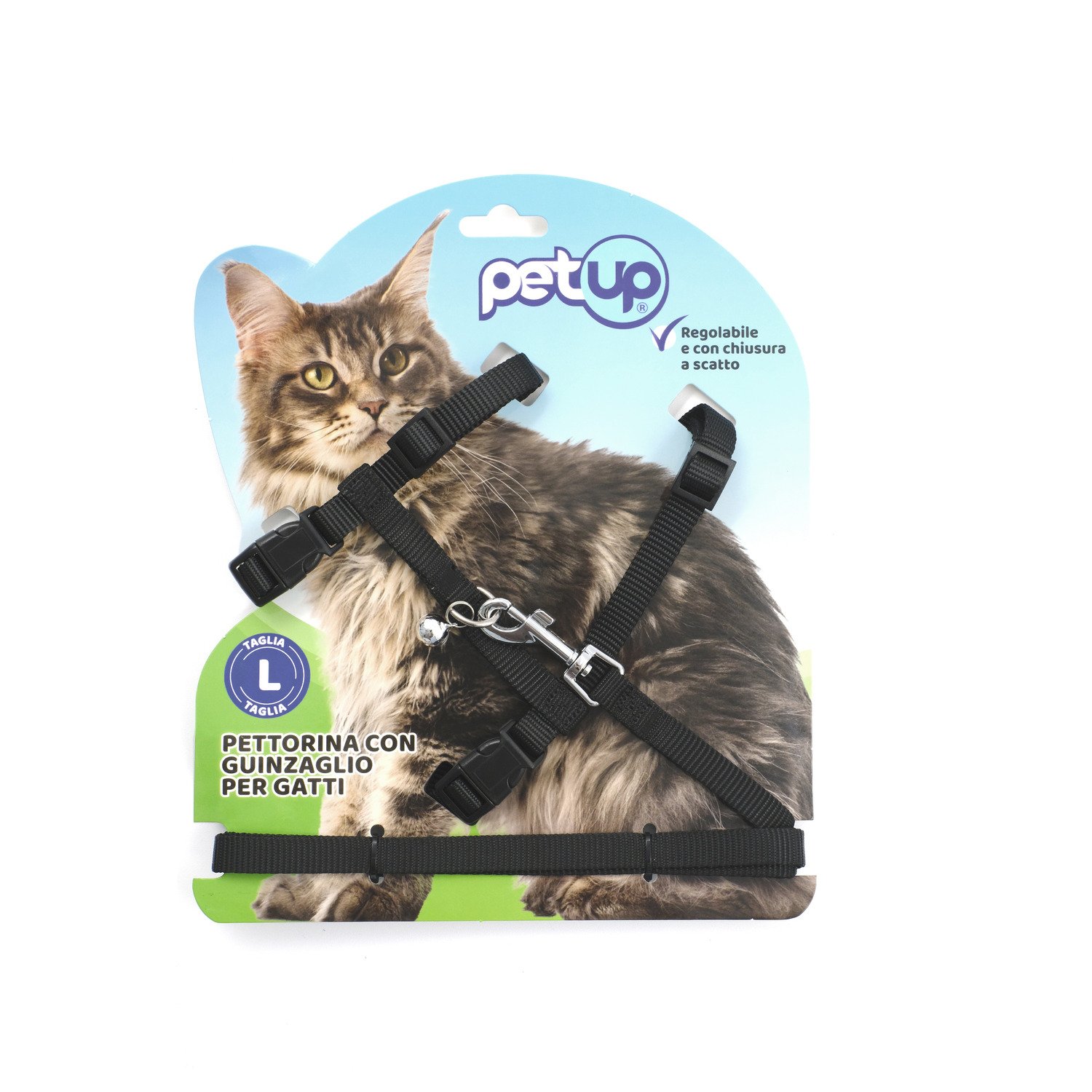 Petup Pettorina con Guinzaglio 13mm Rosso